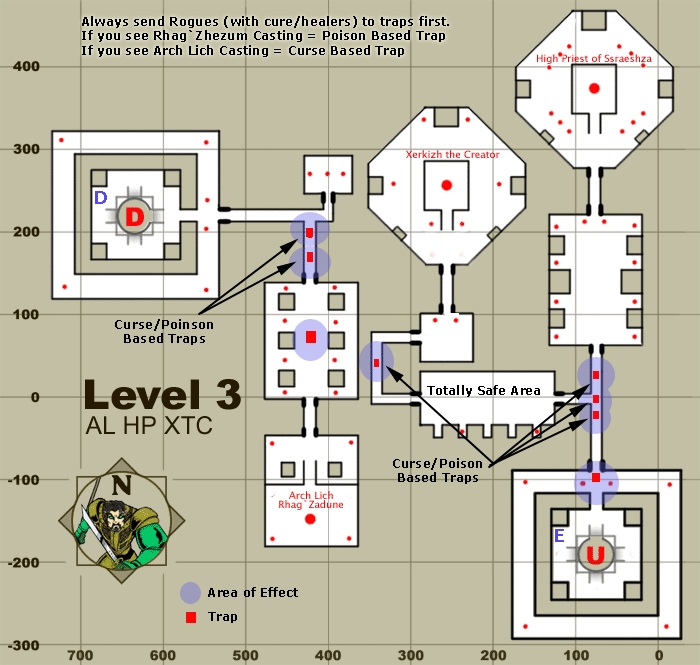 Ssraeshza Temple Floor 3 Map